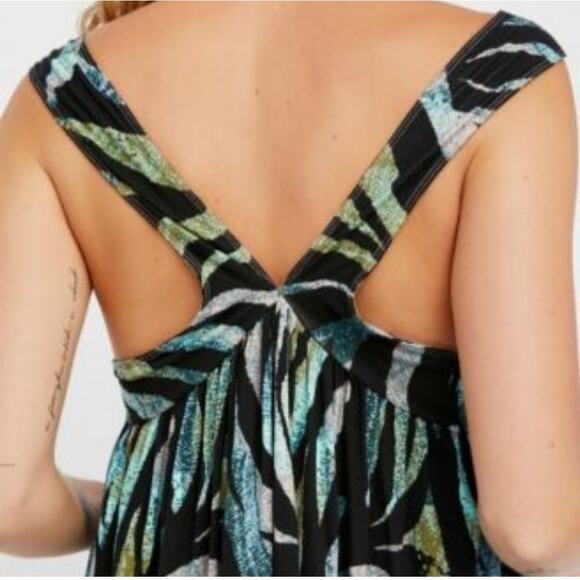 We the free people size XS boho flirty summer retro tank boho ombre zebra - Picture 2 of 10